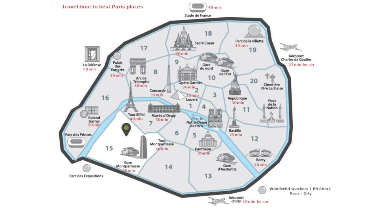 Grand F4 De 70M2 Pour 6 Personnes - Paris 12Eme Gare De Lyon, Orly Airport Apartment Thiais Ngoại thất bức ảnh